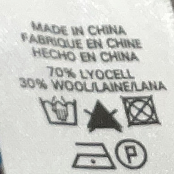 French Connection Tan & Cream Tiered Sequin Wool Blend Midi Dress Size 6 Small S - Picture 4 of 6